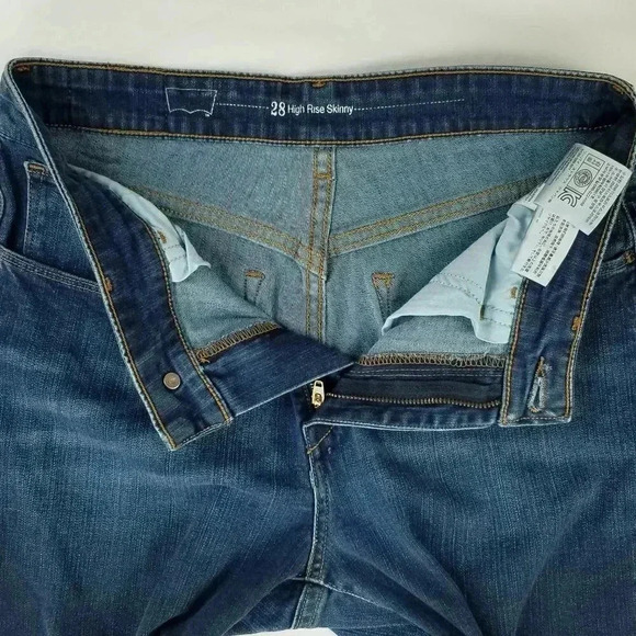 Levi's 28 High Rise Skinny Women's Blue denim Jeans Size 28X29 - Picture 7 of 12
